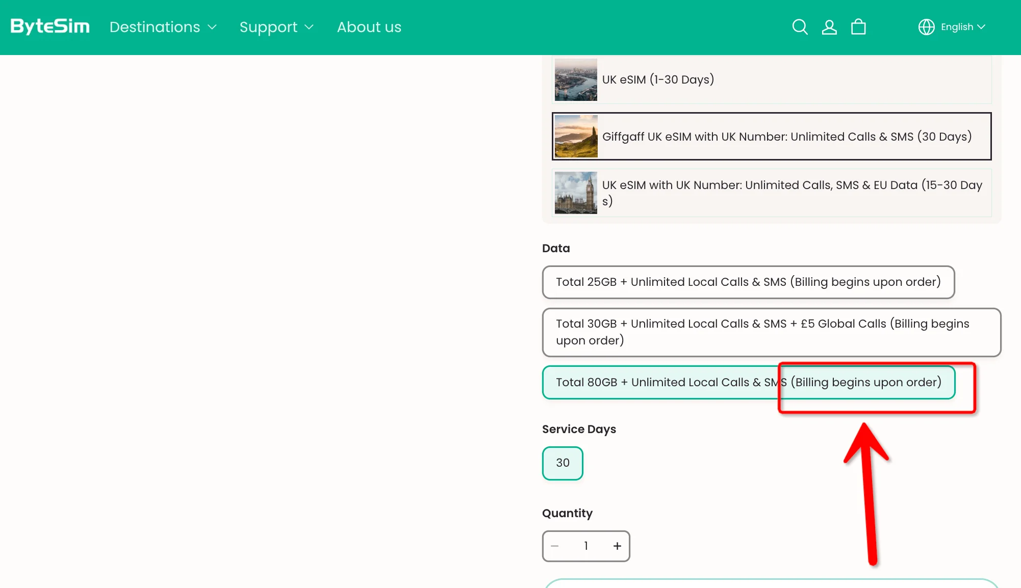 Bytesim Uk Esim Billing Begins upon Order