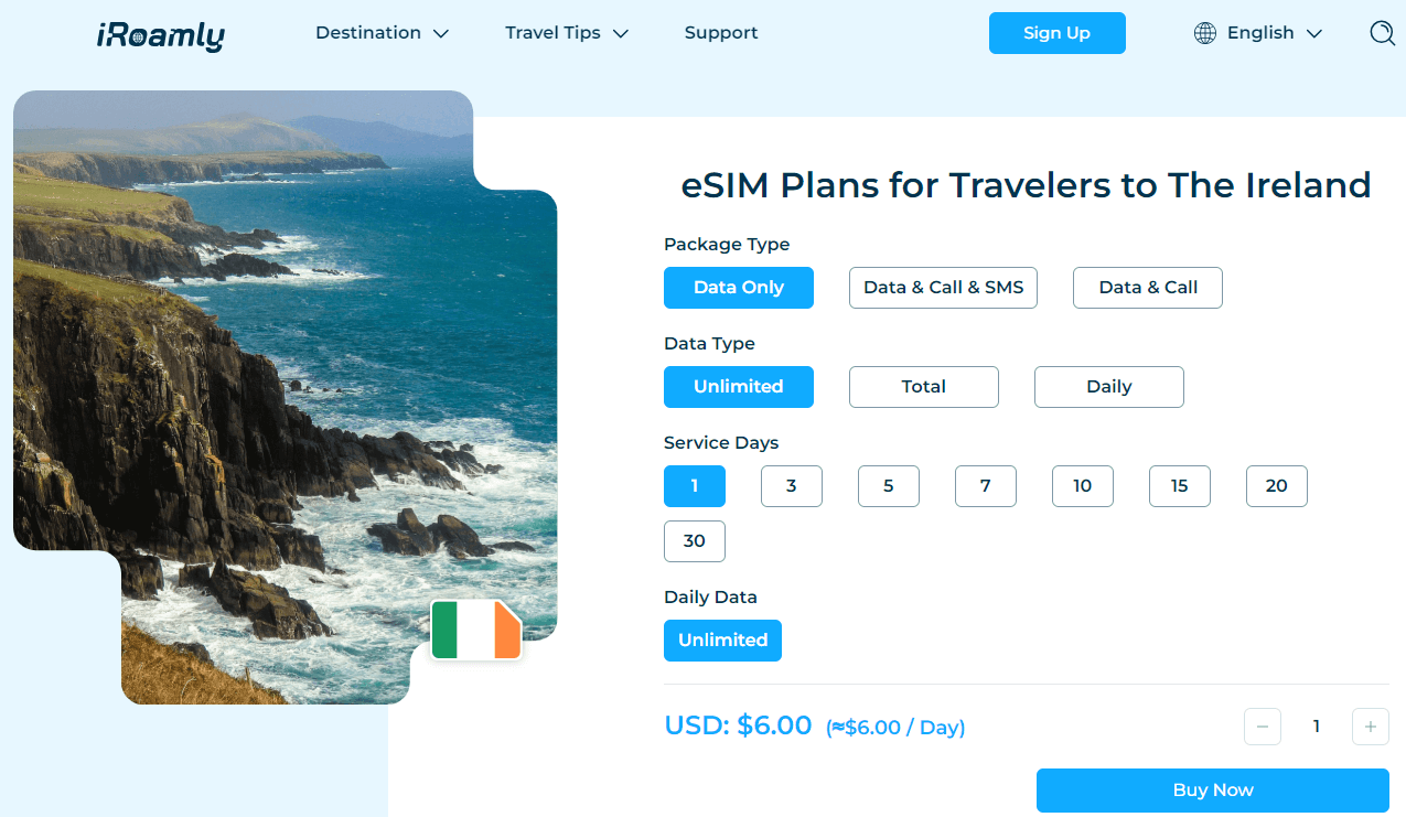 iRoamly Island eSIM Plan