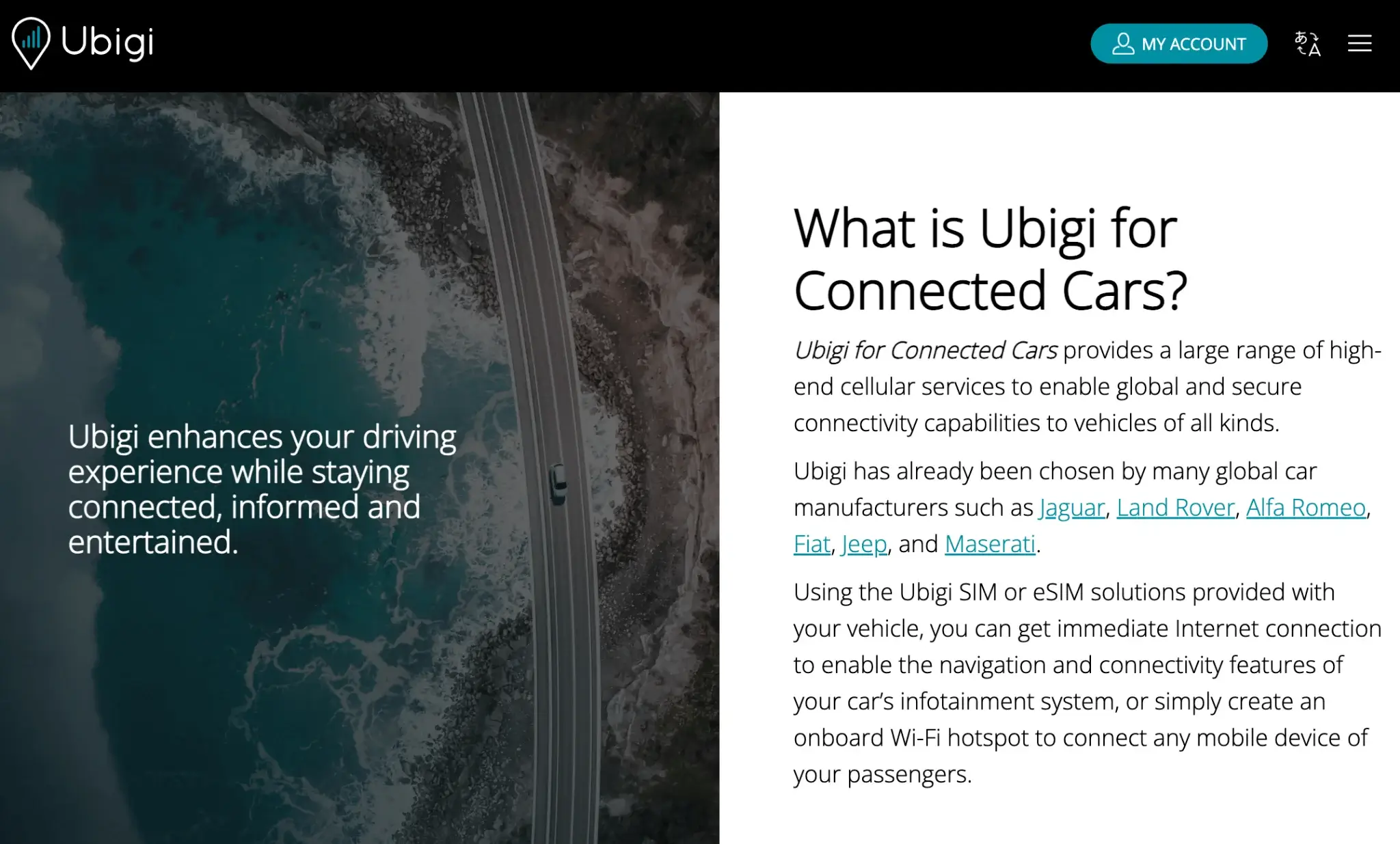 Ugibi for Connecetd Cars