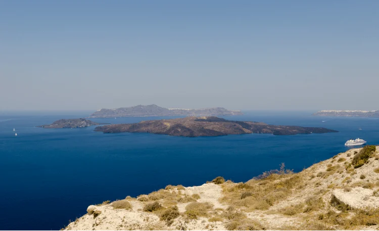 Greece Volcanic Islands of Nea Kameni and Palea Kameni