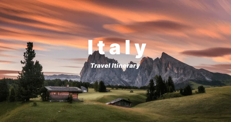 Italy Travel Itinerary