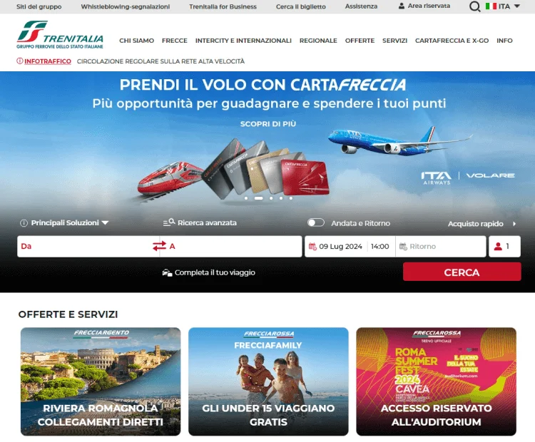 Italy Trenitalia App