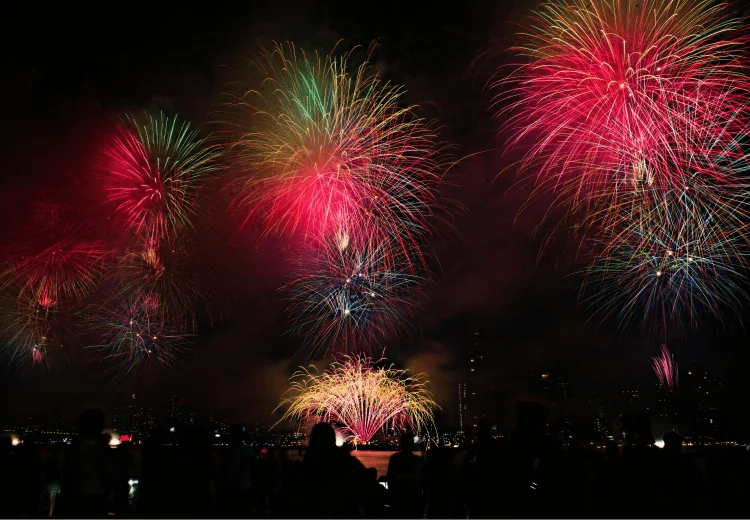 Huge Fireworks in Osaka