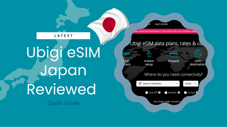 Ubigi Esim Japan Cover