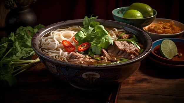 Vietnam Steaming Bowl Of Pho