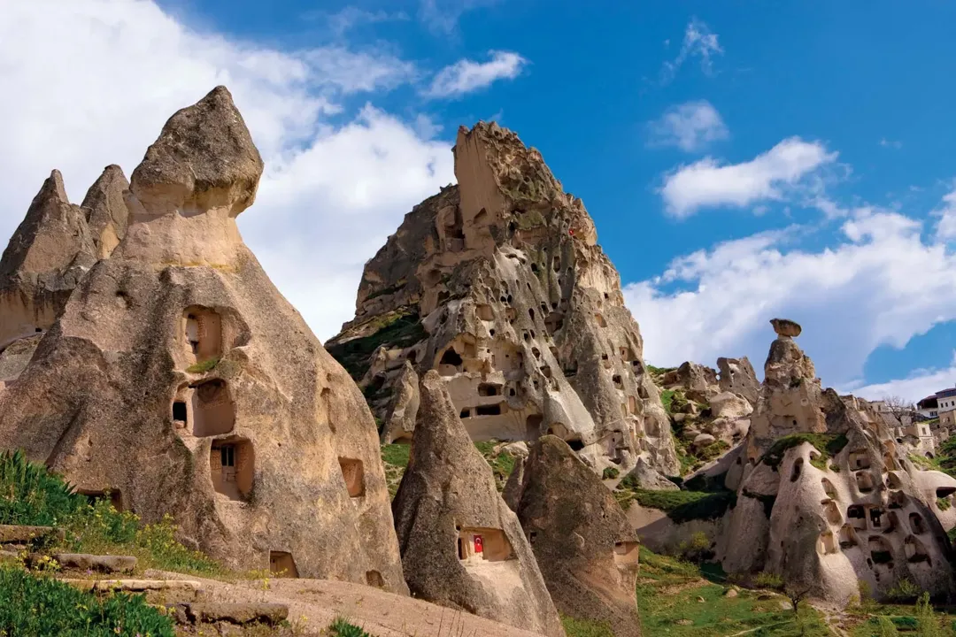 Moradias em Caverna Capadócia Anatólia Turquia