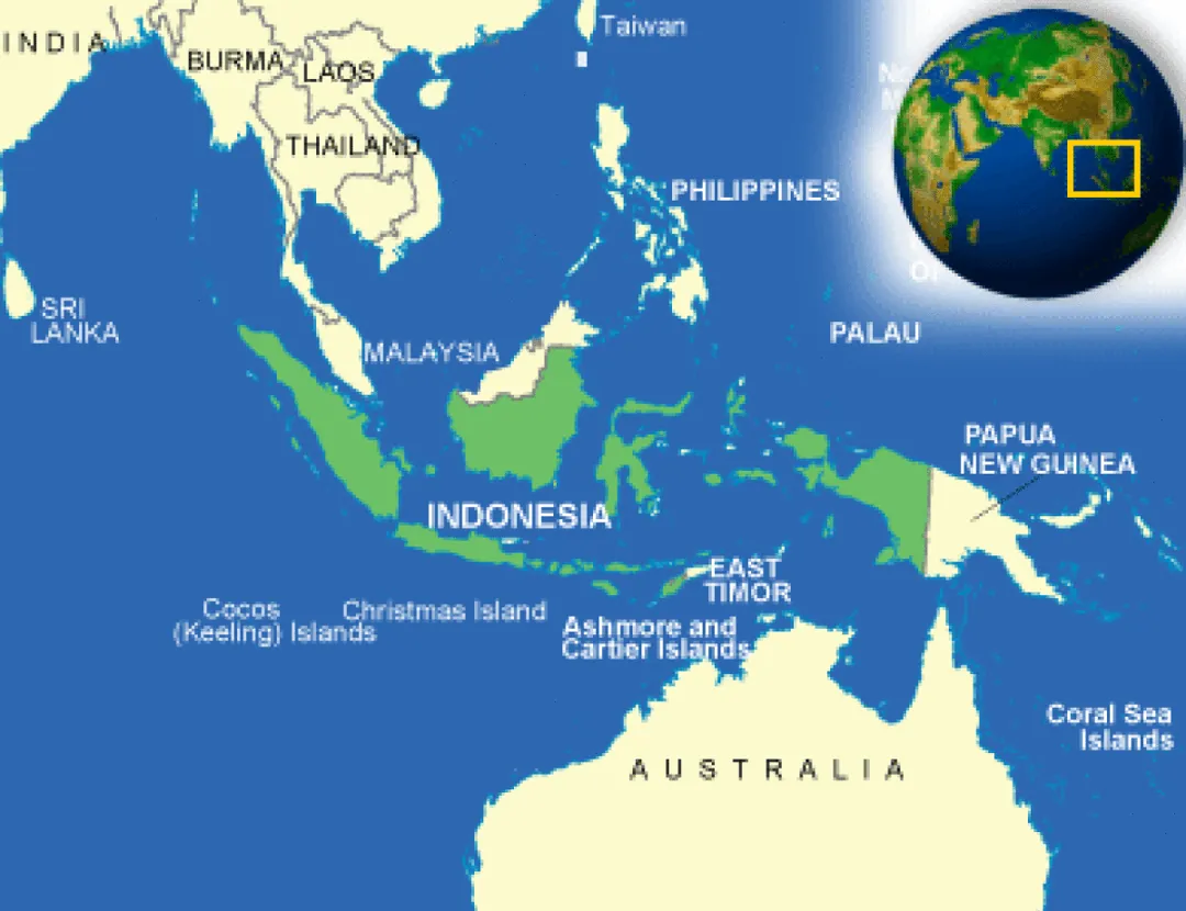 Indonesia Located